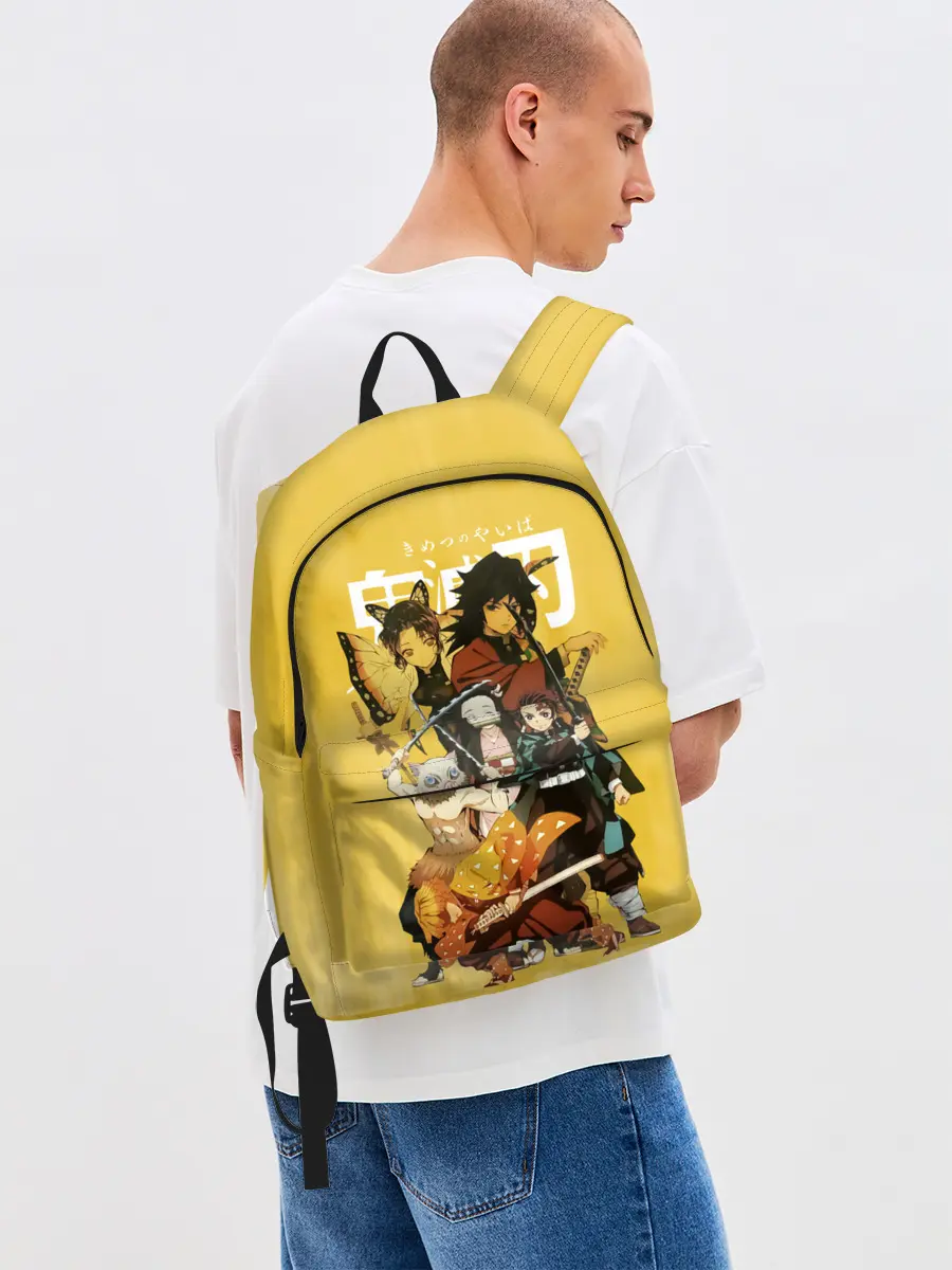 Рюкзак джинсовый / ГЕРОИ Клинок, рассекающий демонов