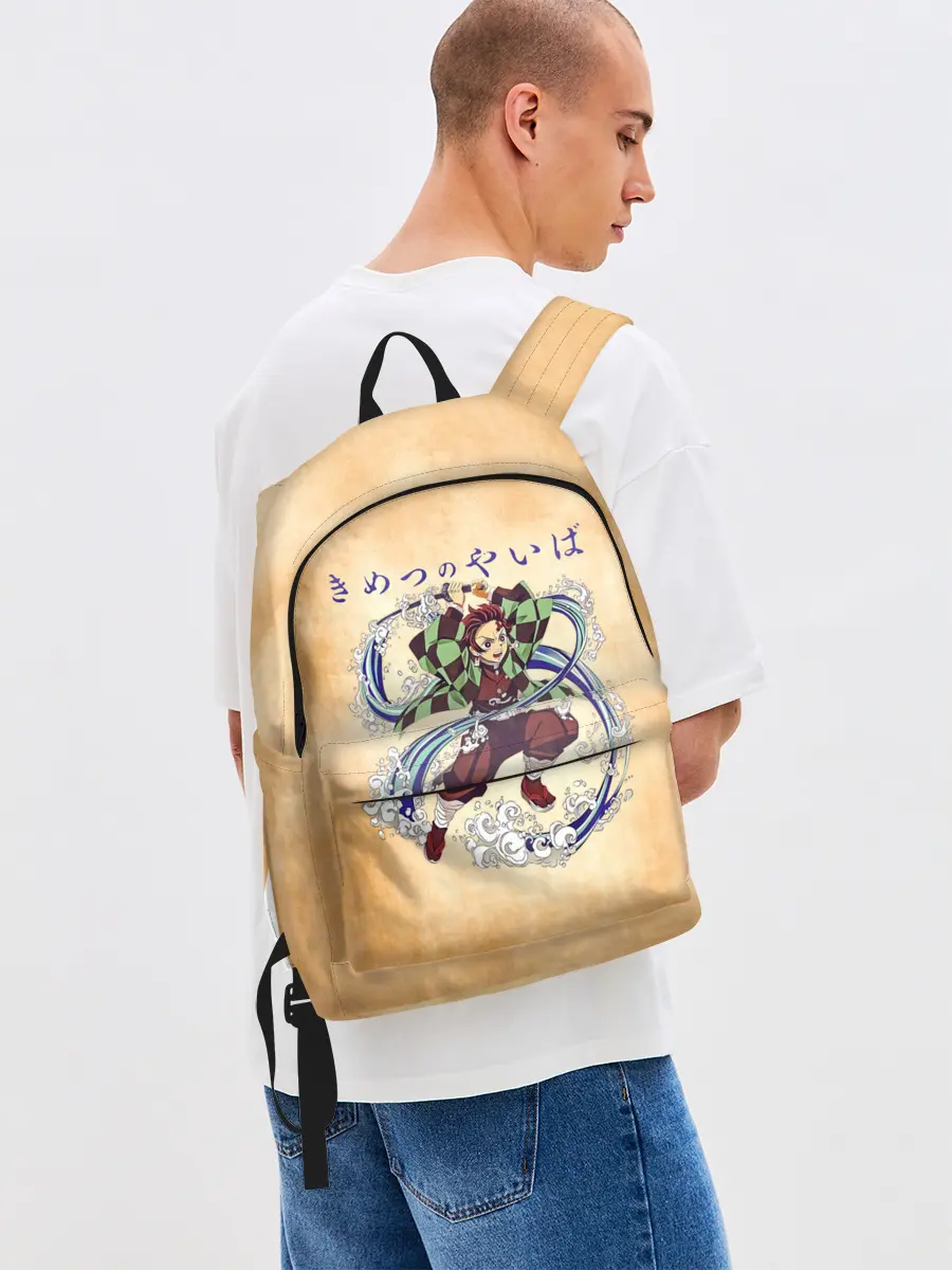 Рюкзак джинсовый / Танджиро Камадо Kimetsu no Yaiba