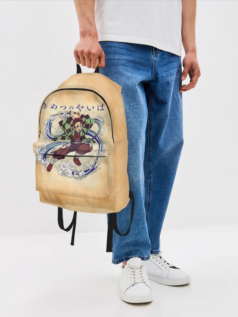 Рюкзак джинсовый / Танджиро Камадо Kimetsu no Yaiba