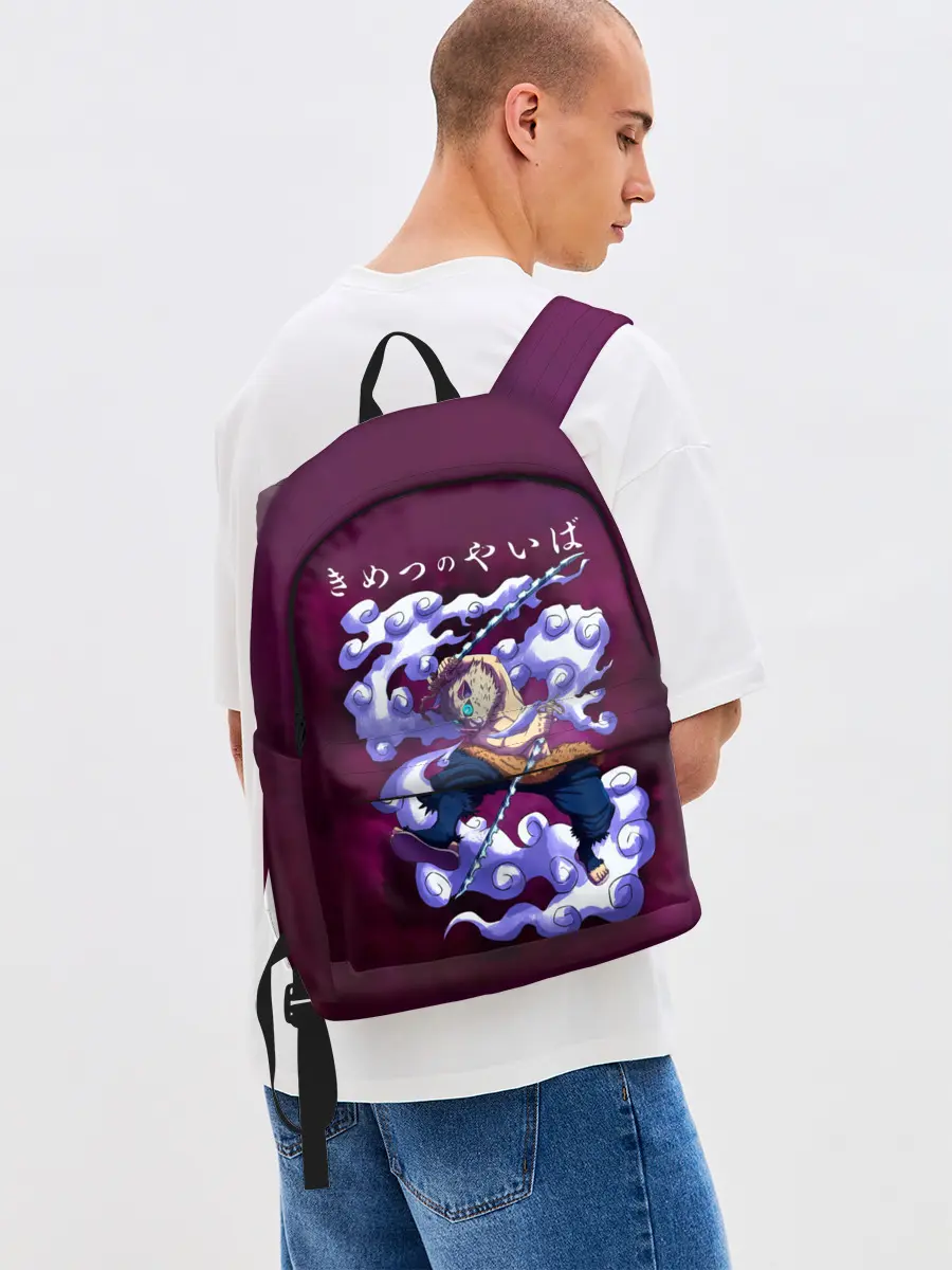 Рюкзак джинсовый / Иноске Хашибира Kimetsu no Yaiba