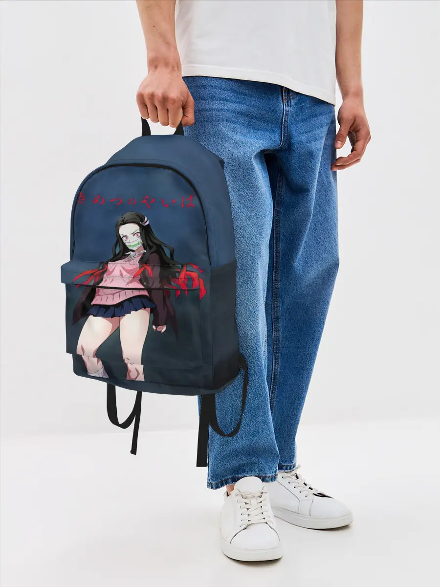 Рюкзак джинсовый / Незуко Камадо Kimetsu no Yaiba