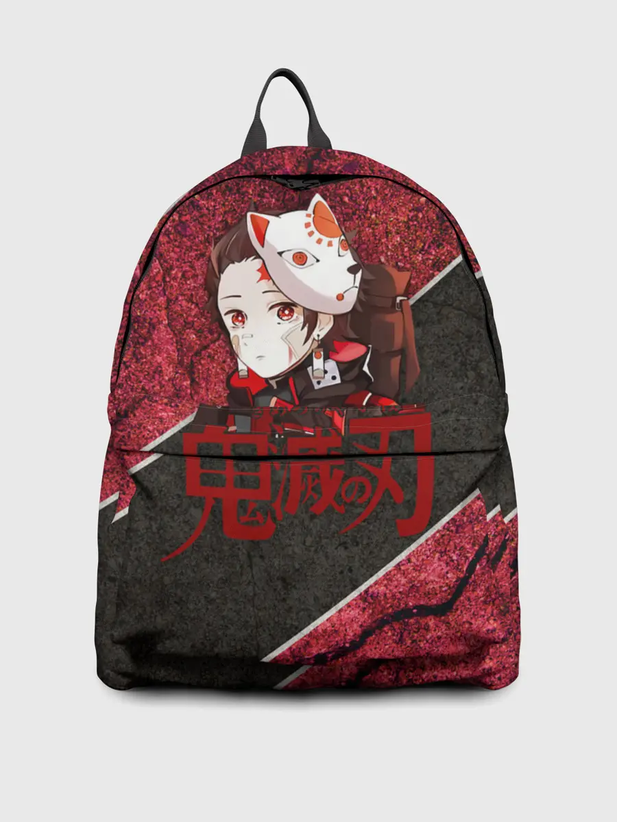 Рюкзак джинсовый / Танджиро Камадо в маске