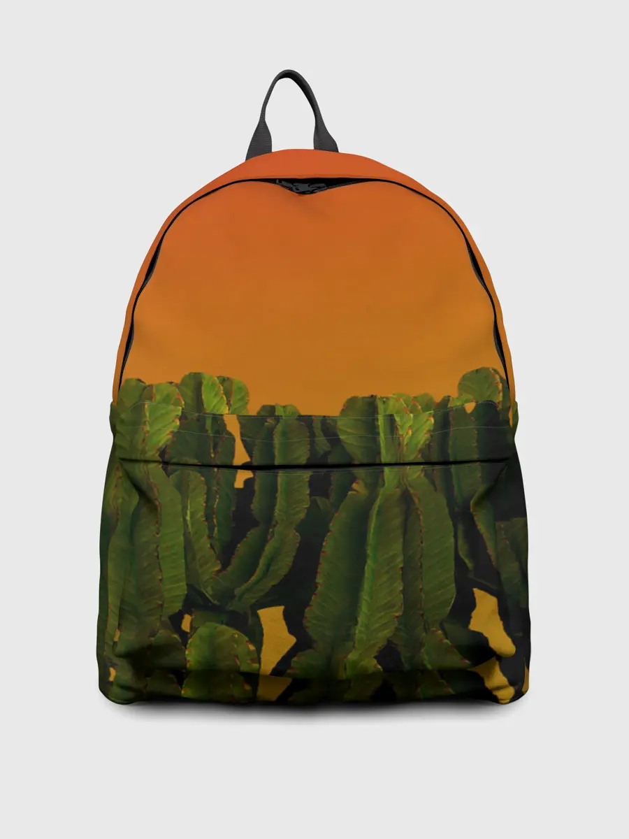 Рюкзак джинсовый / Кактусы на закате