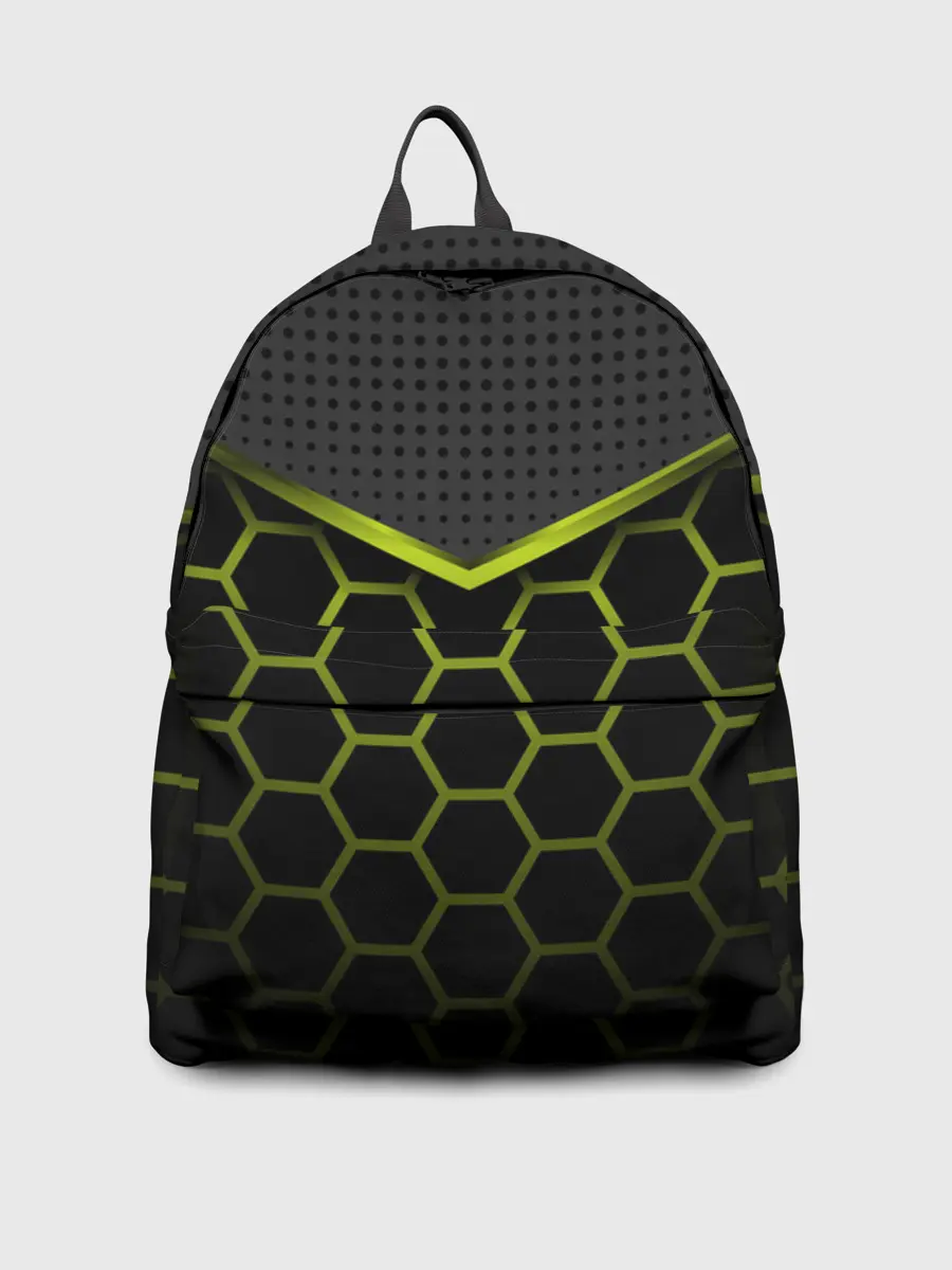 Рюкзак джинсовый / 3D СОТЫ / ОБЪЕМНАЯ БРОНЯ