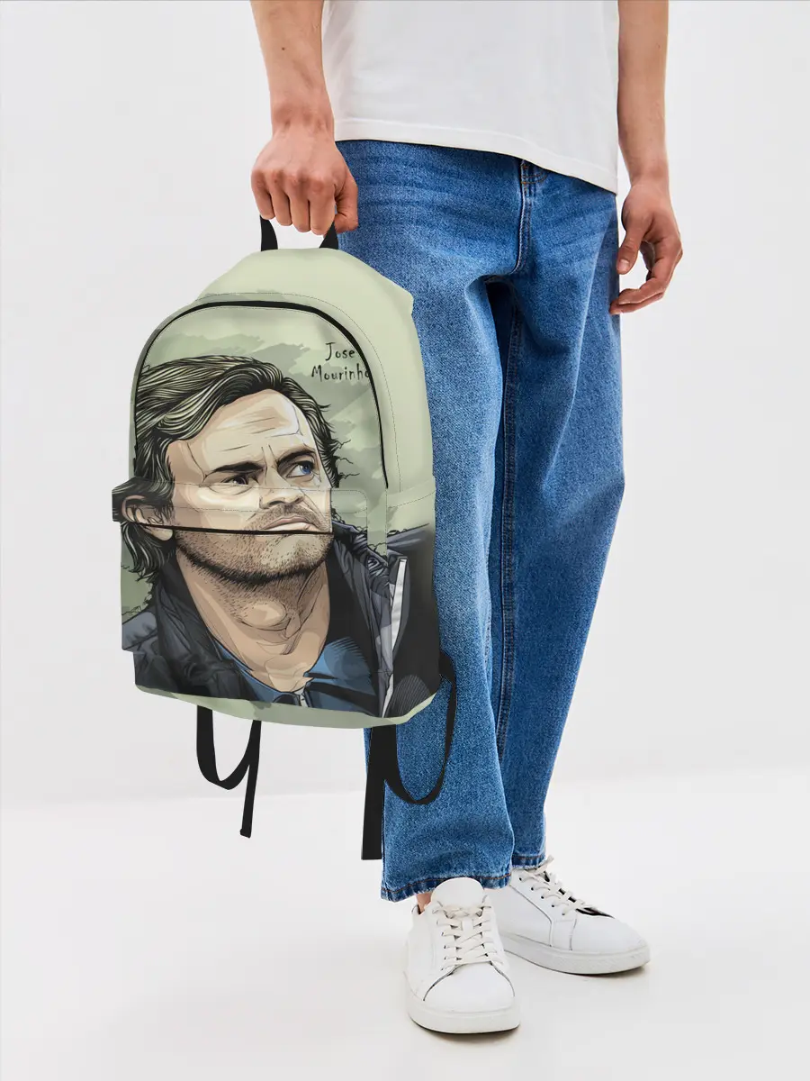 Рюкзак джинсовый / Размышления о футболе Моуринью