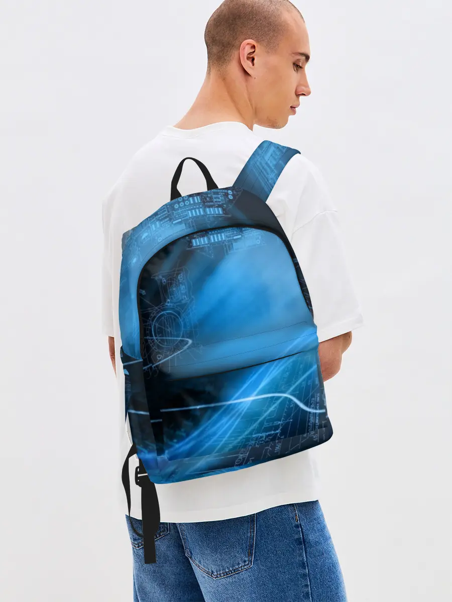 Рюкзак джинсовый / Чертеж