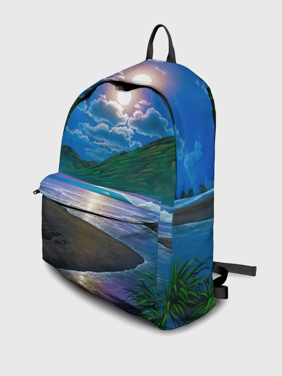 Рюкзак джинсовый / Гавайский пейзаж