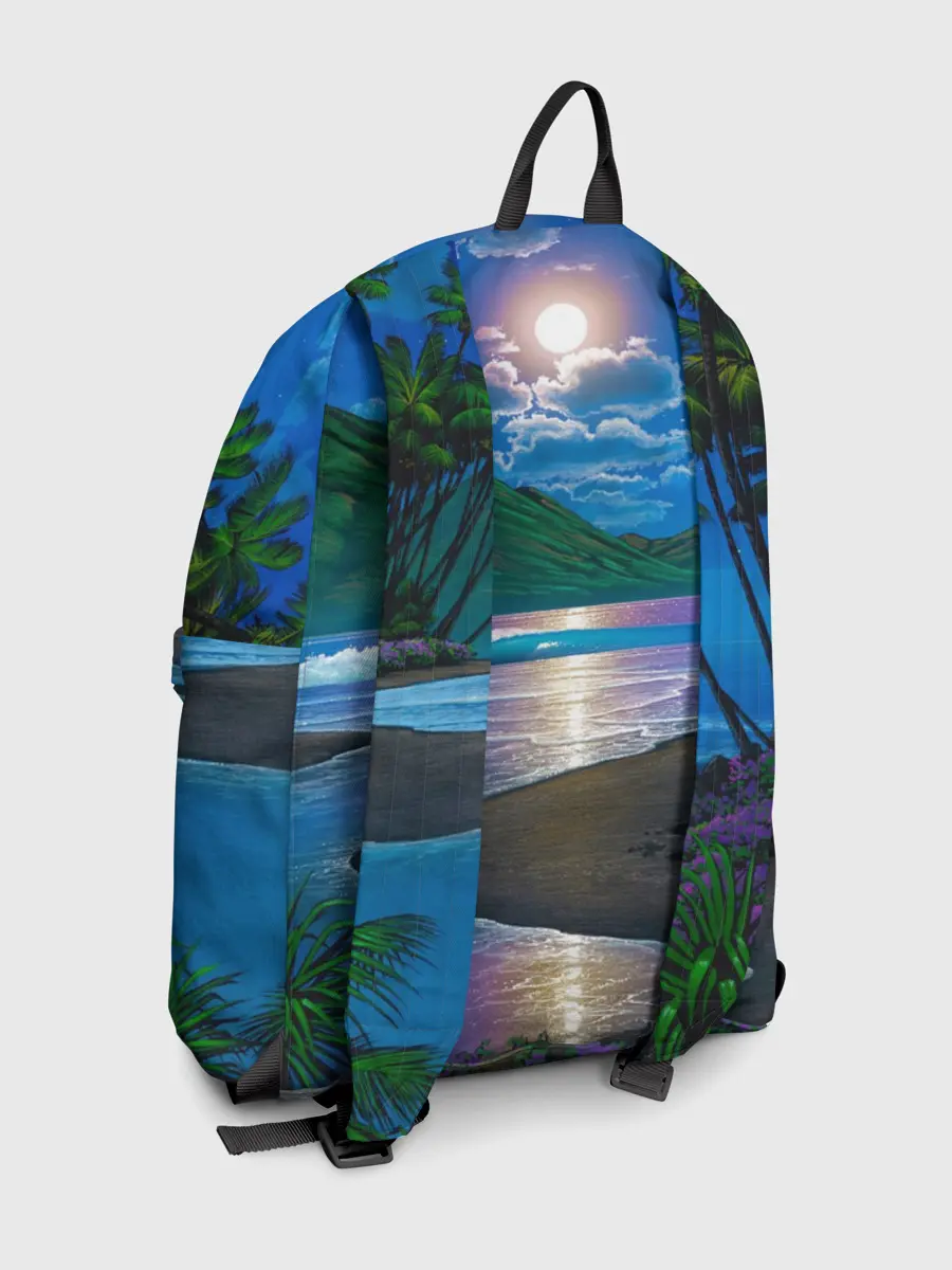 Рюкзак джинсовый / Гавайский пейзаж