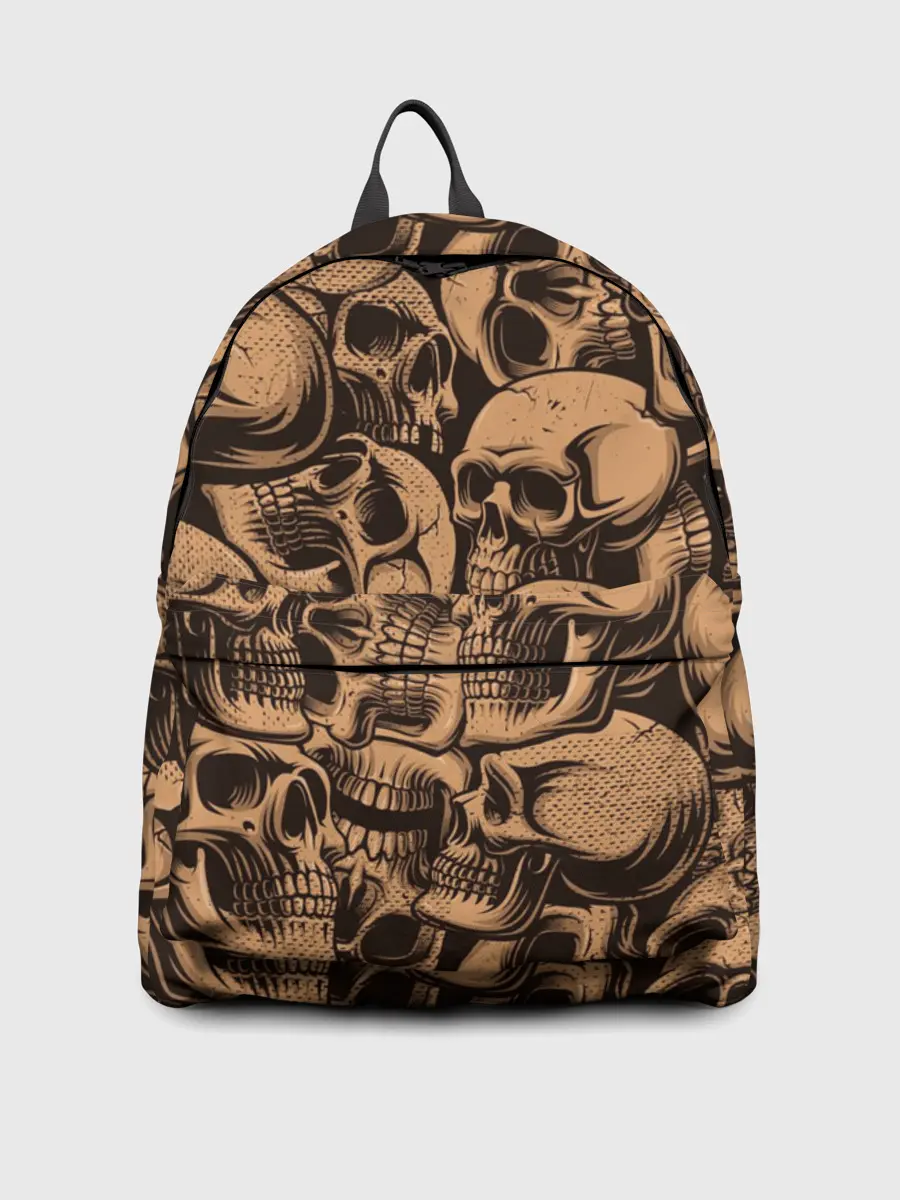 Рюкзак джинсовый / Черепа