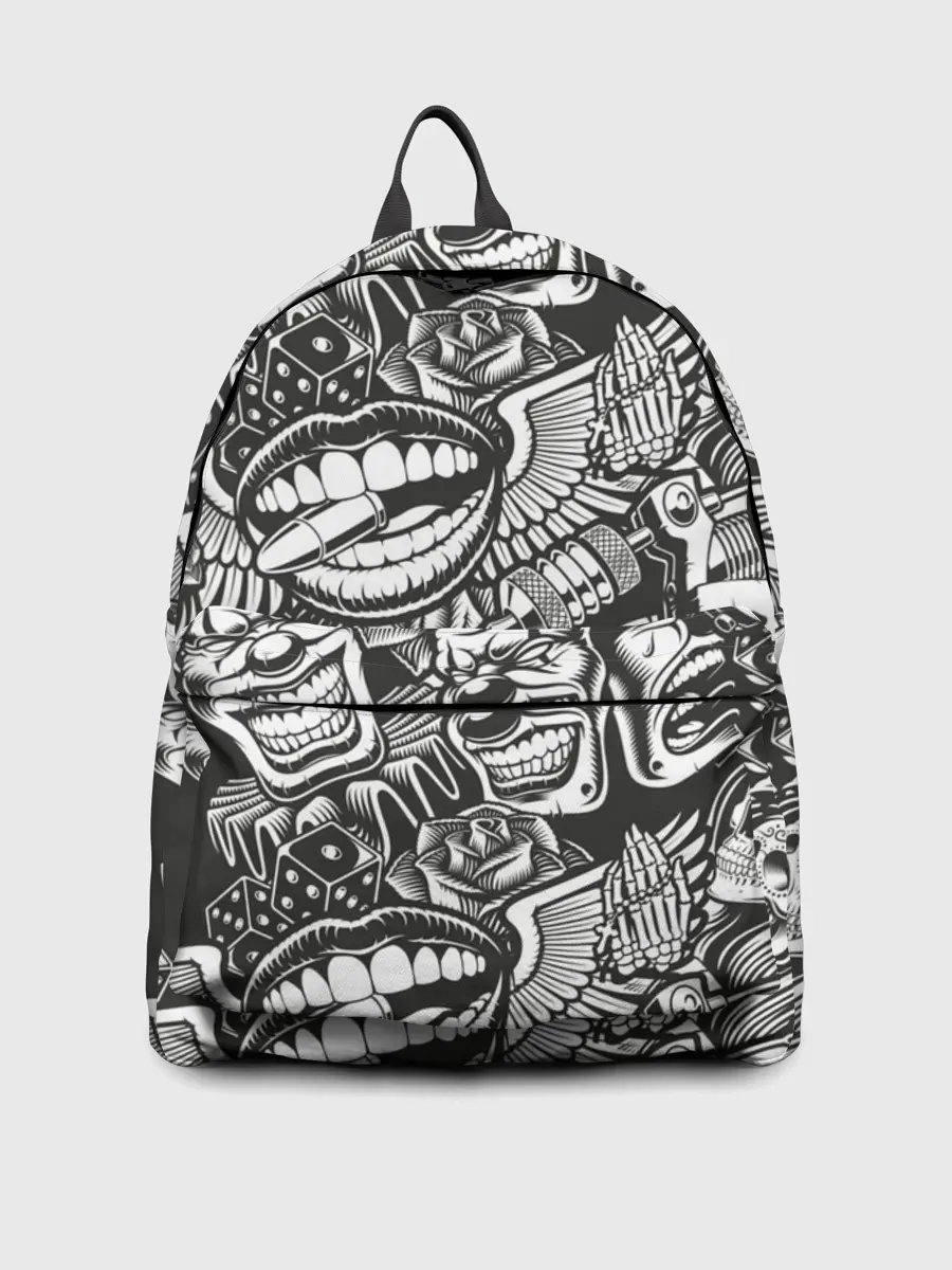 Рюкзак джинсовый / Тату ретро