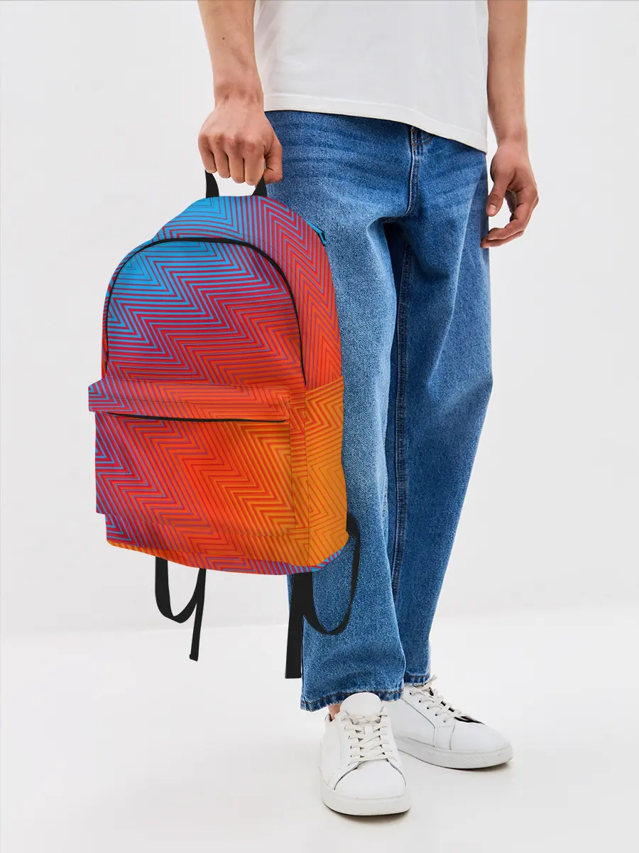 Рюкзак джинсовый / ГРАДИЕНТ АБСТРАКЦИЯ / GRADIENT