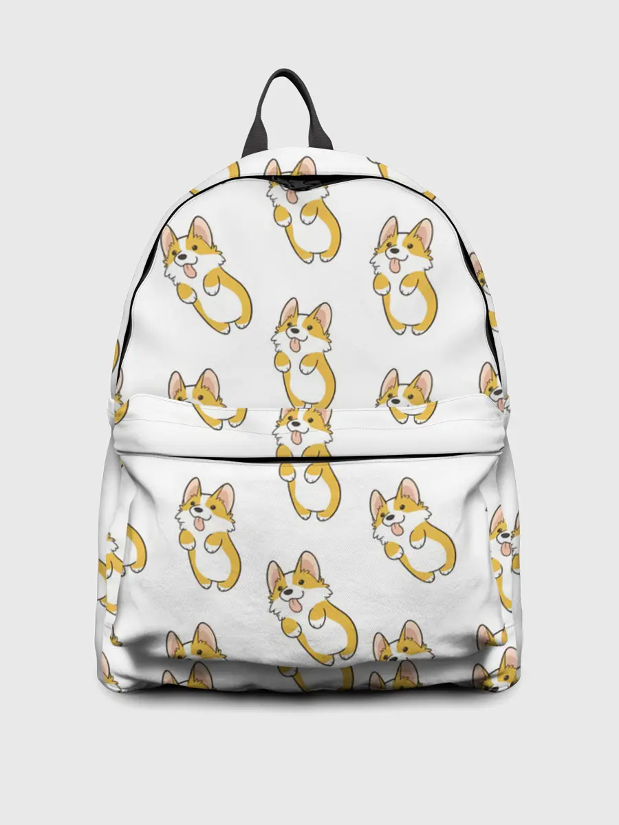 Рюкзак джинсовый / Собаки | Корги