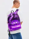 Рюкзак джинсовый / DISCORD / ДИСКОРД / МОЛНИЯ
