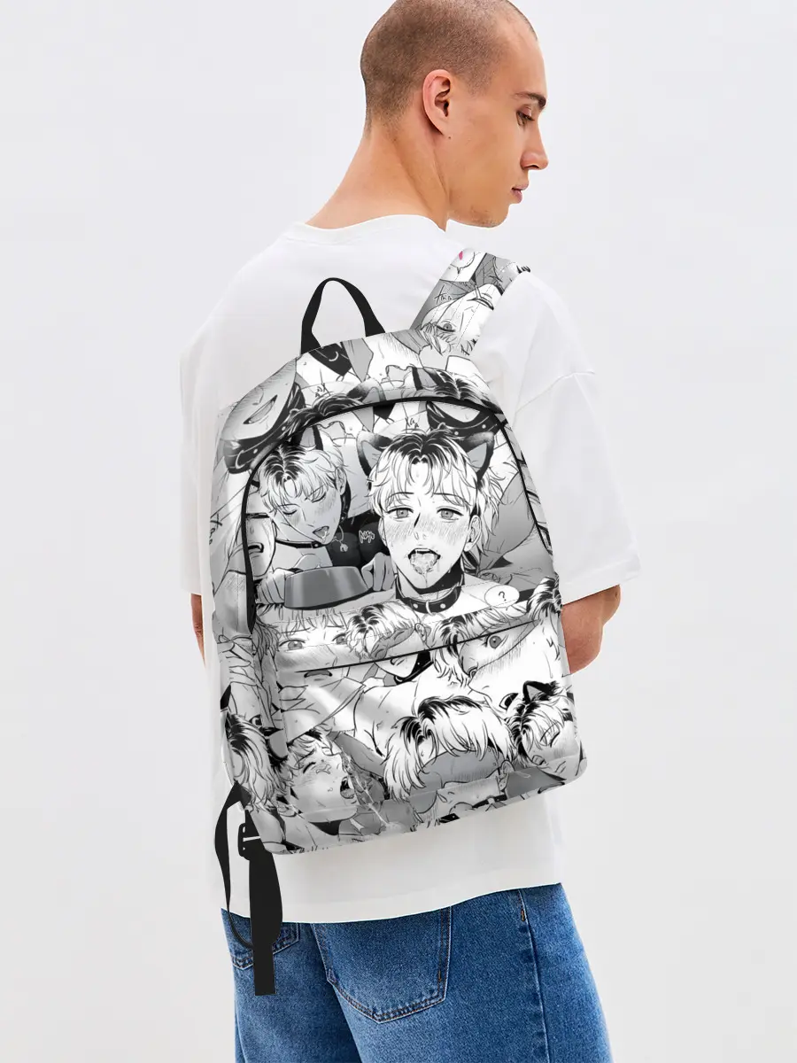 Рюкзак джинсовый / Ахегао/Ahegao парни О Чан У