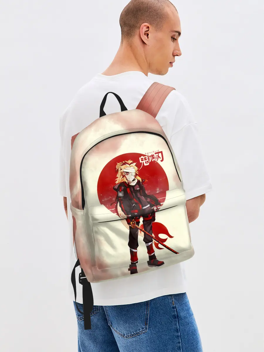 Рюкзак джинсовый / Кенджиро Ренгоку Kimetsu no Yaiba