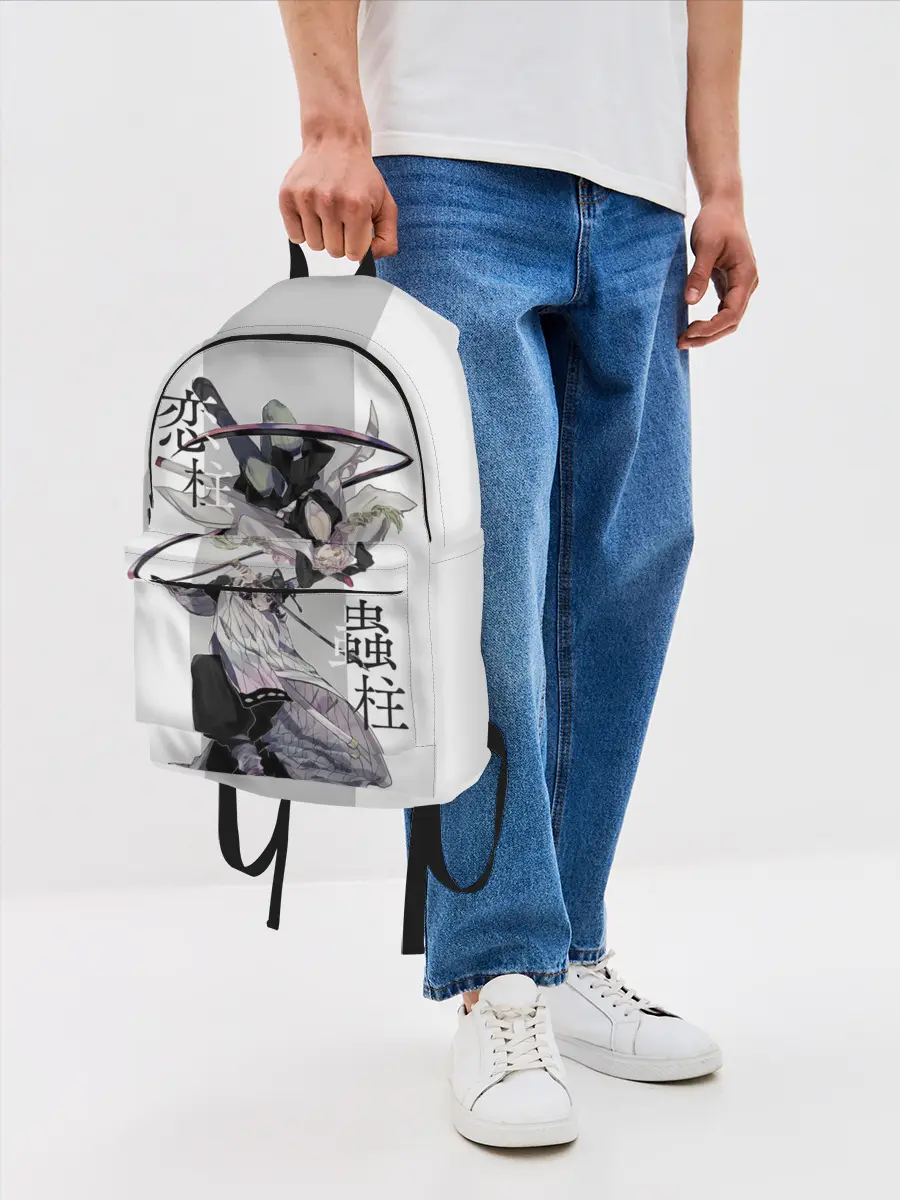 Рюкзак джинсовый / Шинобу и Мицури Kimetsu no Yaiba