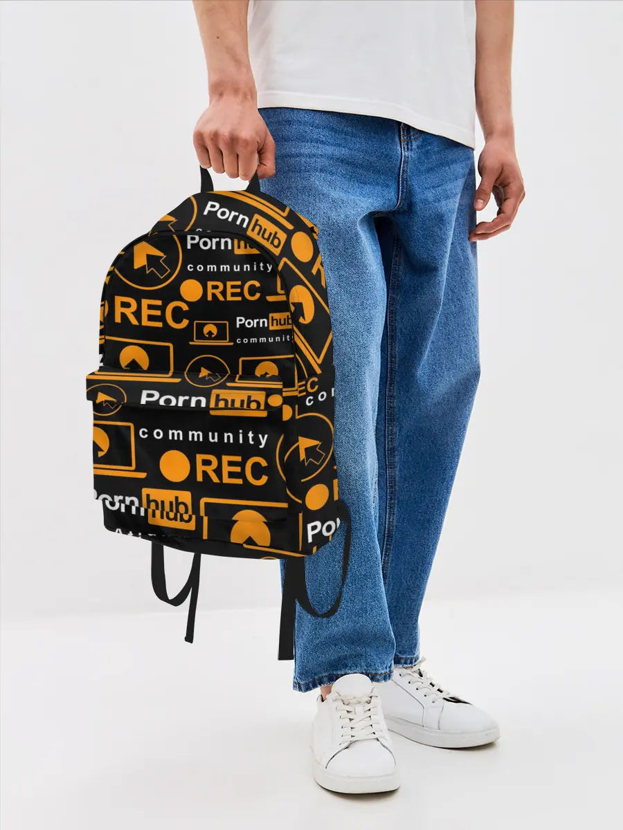 Рюкзак джинсовый / PORNHUB / ПОРНХАБ / УЗОР