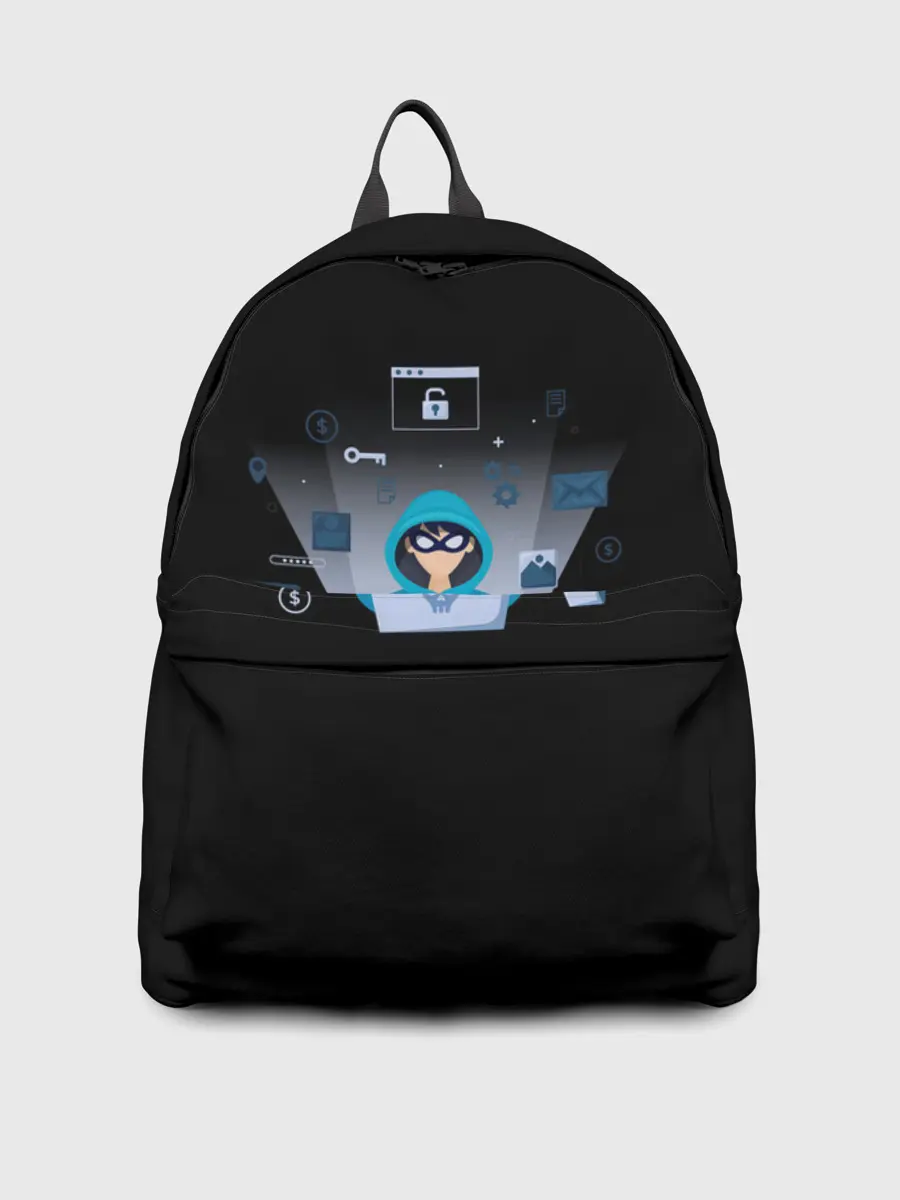 Рюкзак джинсовый / ПРОГРАММИСТ | HACKER