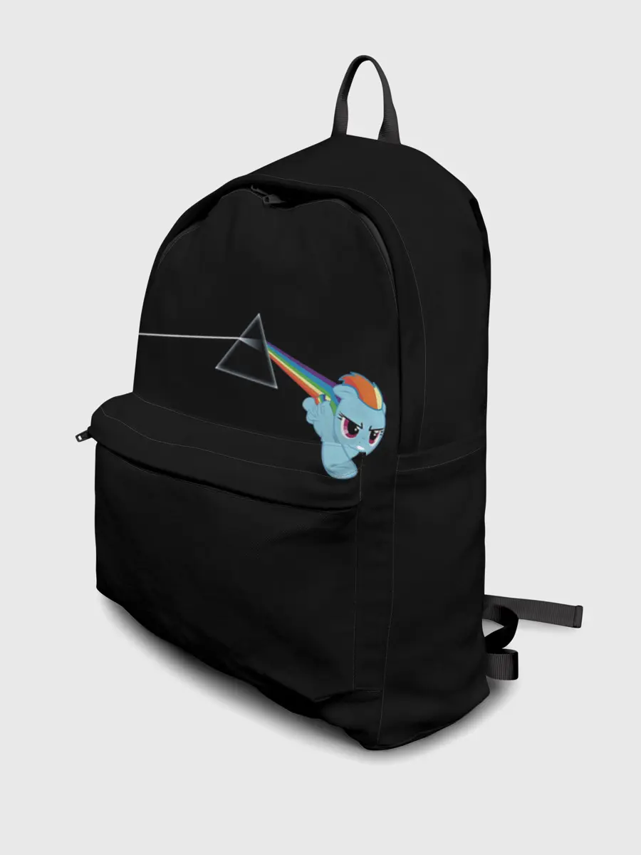 Рюкзак джинсовый / Радуга Дэш х Пинк Флойд