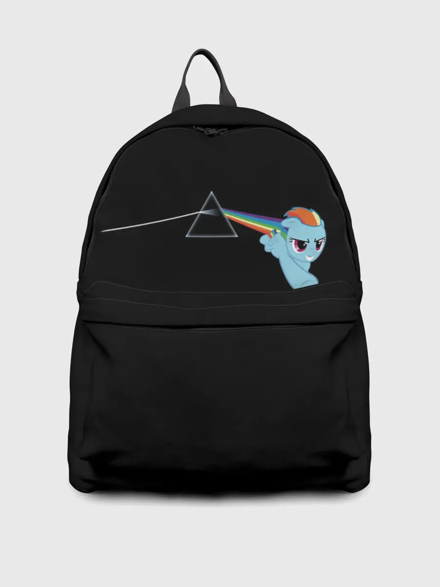 Рюкзак джинсовый / Радуга Дэш х Пинк Флойд