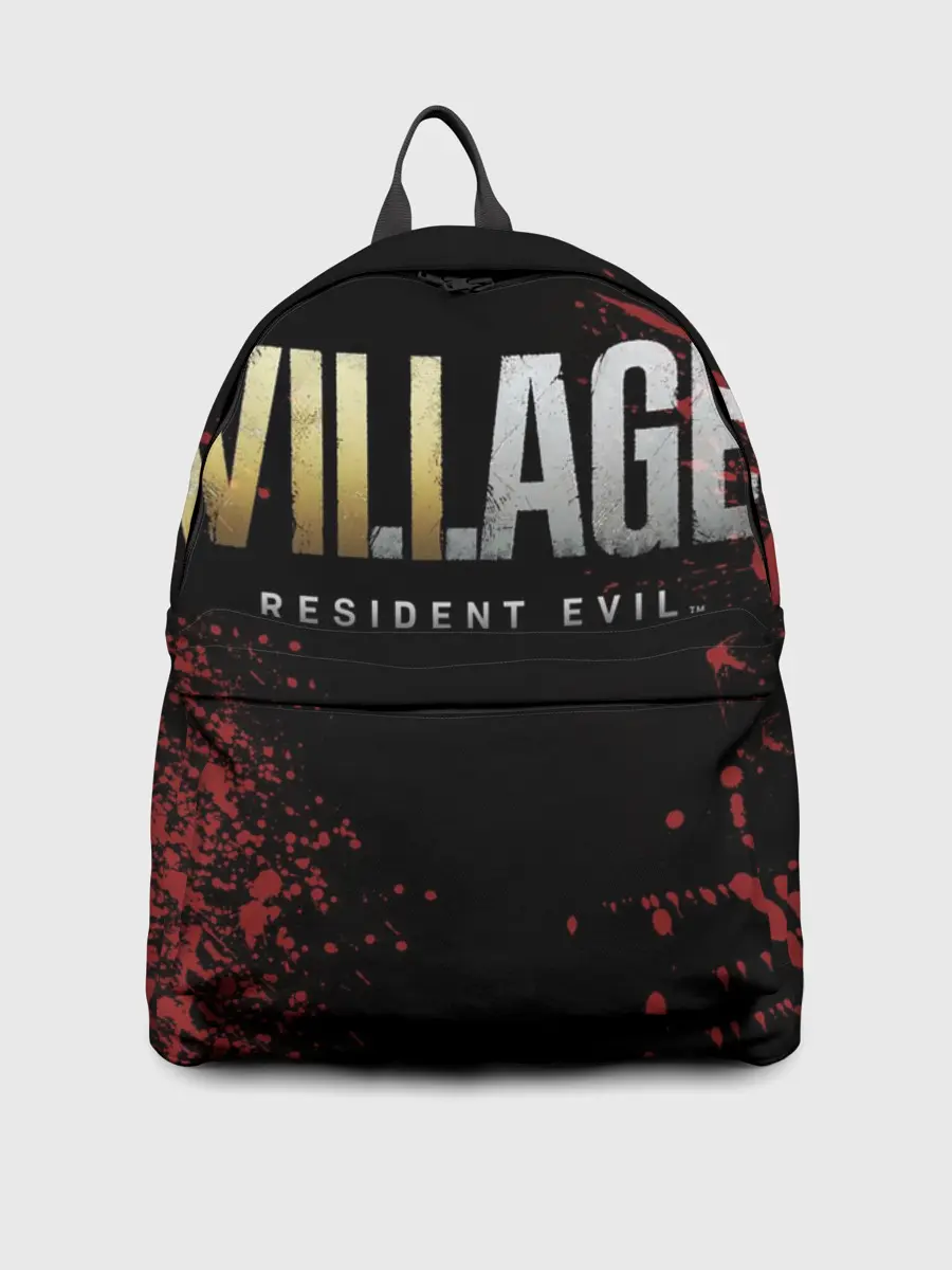 Рюкзак джинсовый / Resident Evil Village логотип