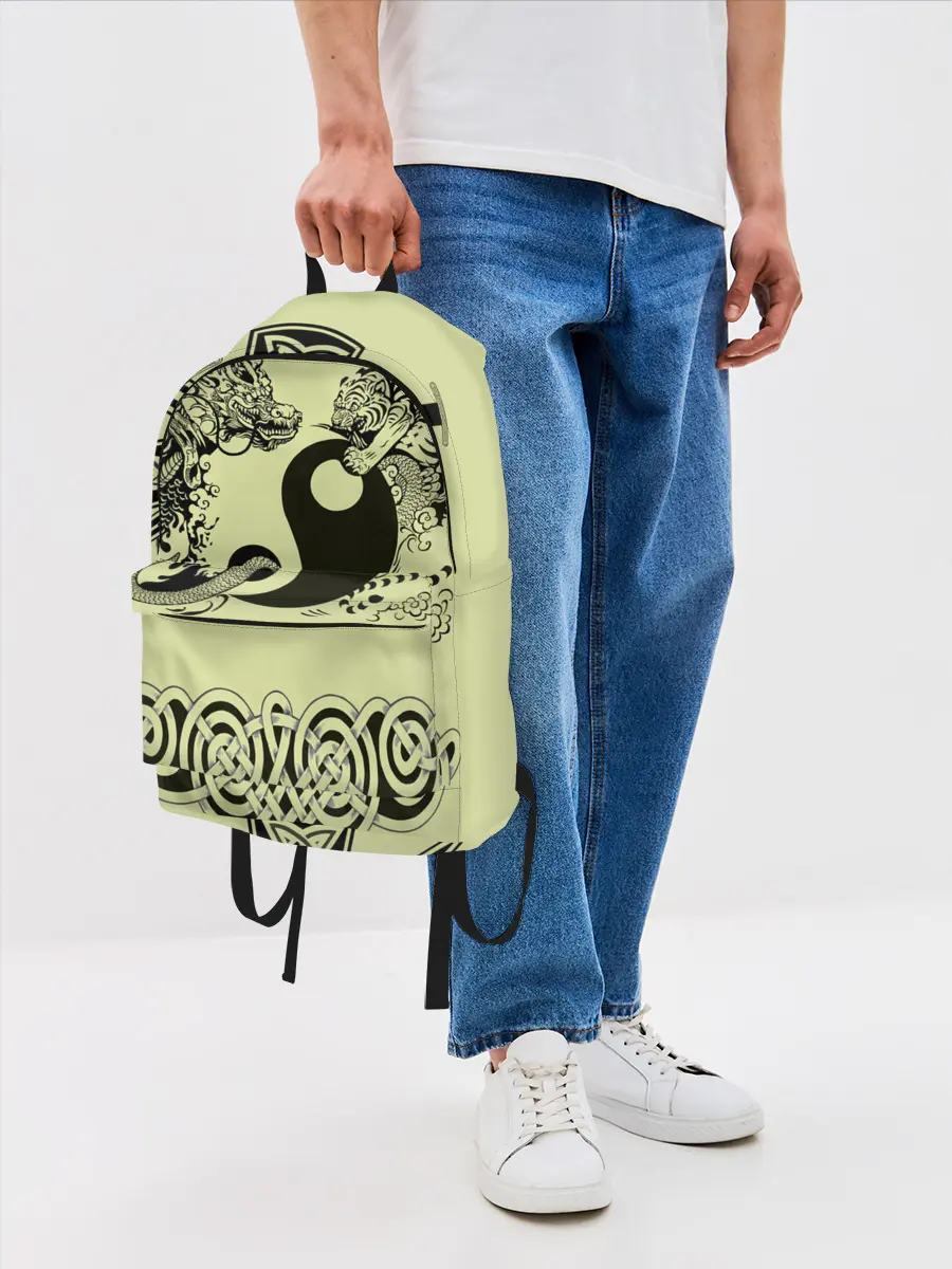 Рюкзак джинсовый / кельтский узор