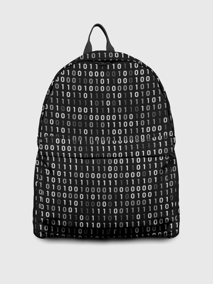 Рюкзак джинсовый / ДВОИЧНЫЙ КОД | ПРОГРАММИСТ