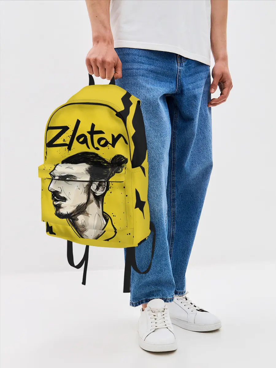 Рюкзак джинсовый / ЗЛАТАН ИБРАГИМОВИЧ / ZLATAN