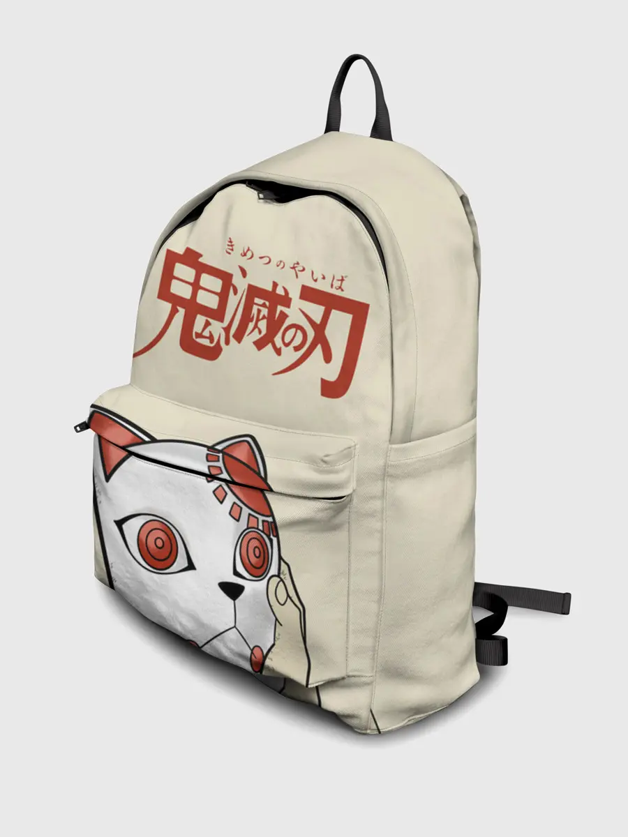 Рюкзак джинсовый / Маска Танджиро Камадо