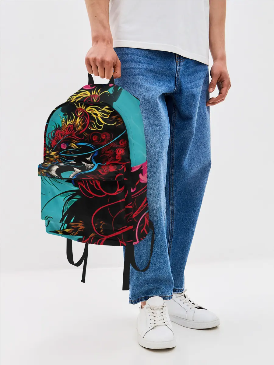 Рюкзак джинсовый / Дракон | Dragon
