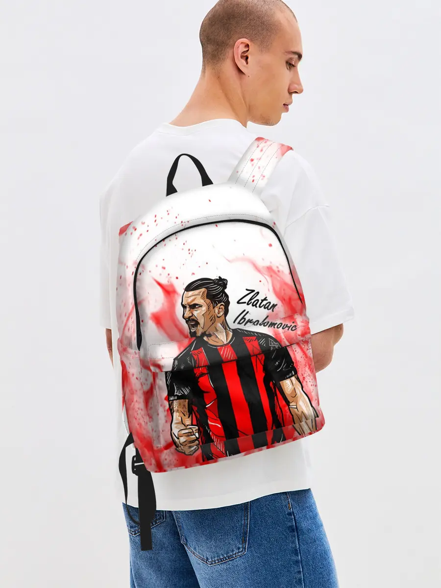 Рюкзак джинсовый / ЗЛАТАН ИБРАГИМОВИЧ / МИЛАН