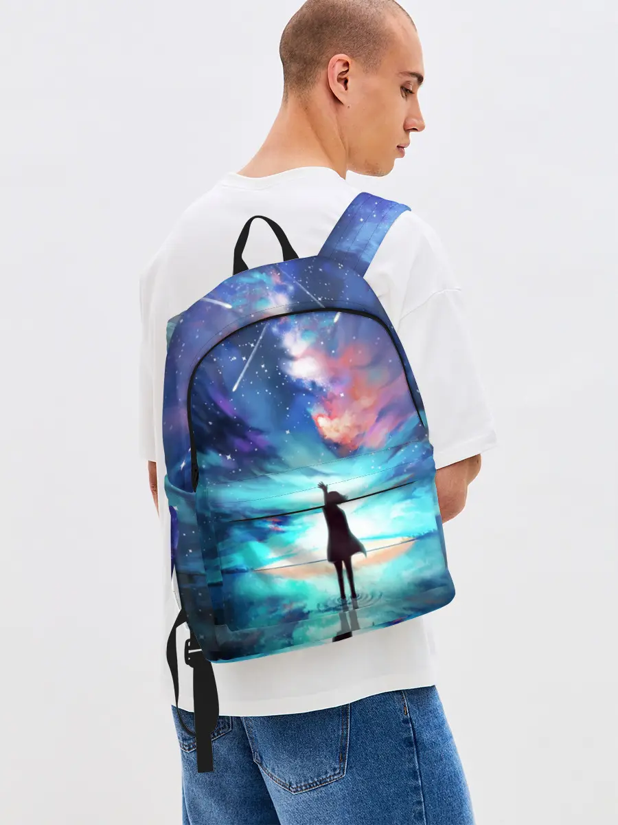 Рюкзак джинсовый / Дотянуться до космоса