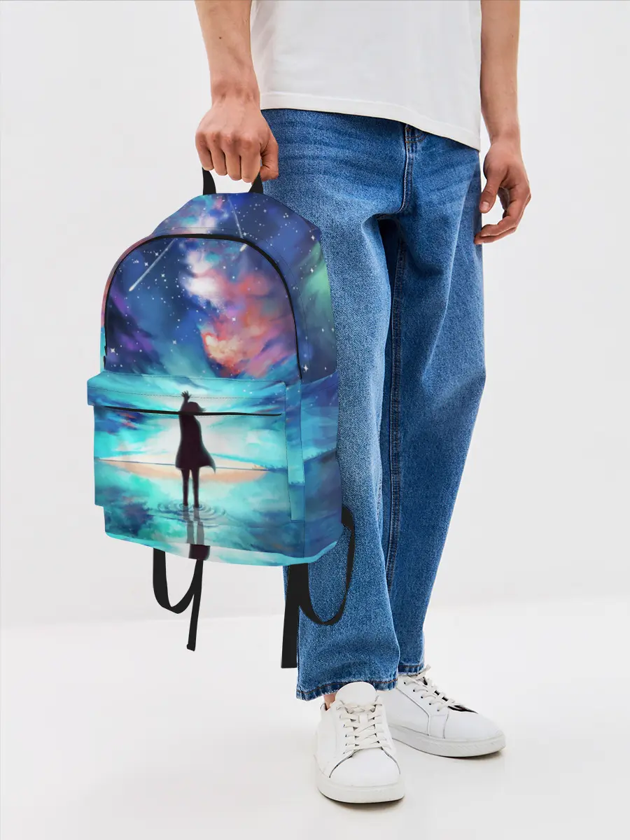 Рюкзак джинсовый / Дотянуться до космоса