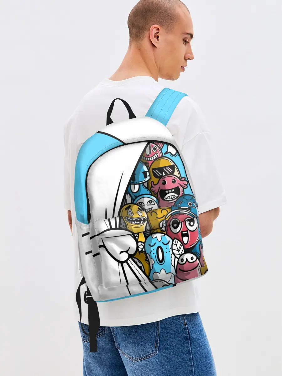 Рюкзак джинсовый / Монстрики