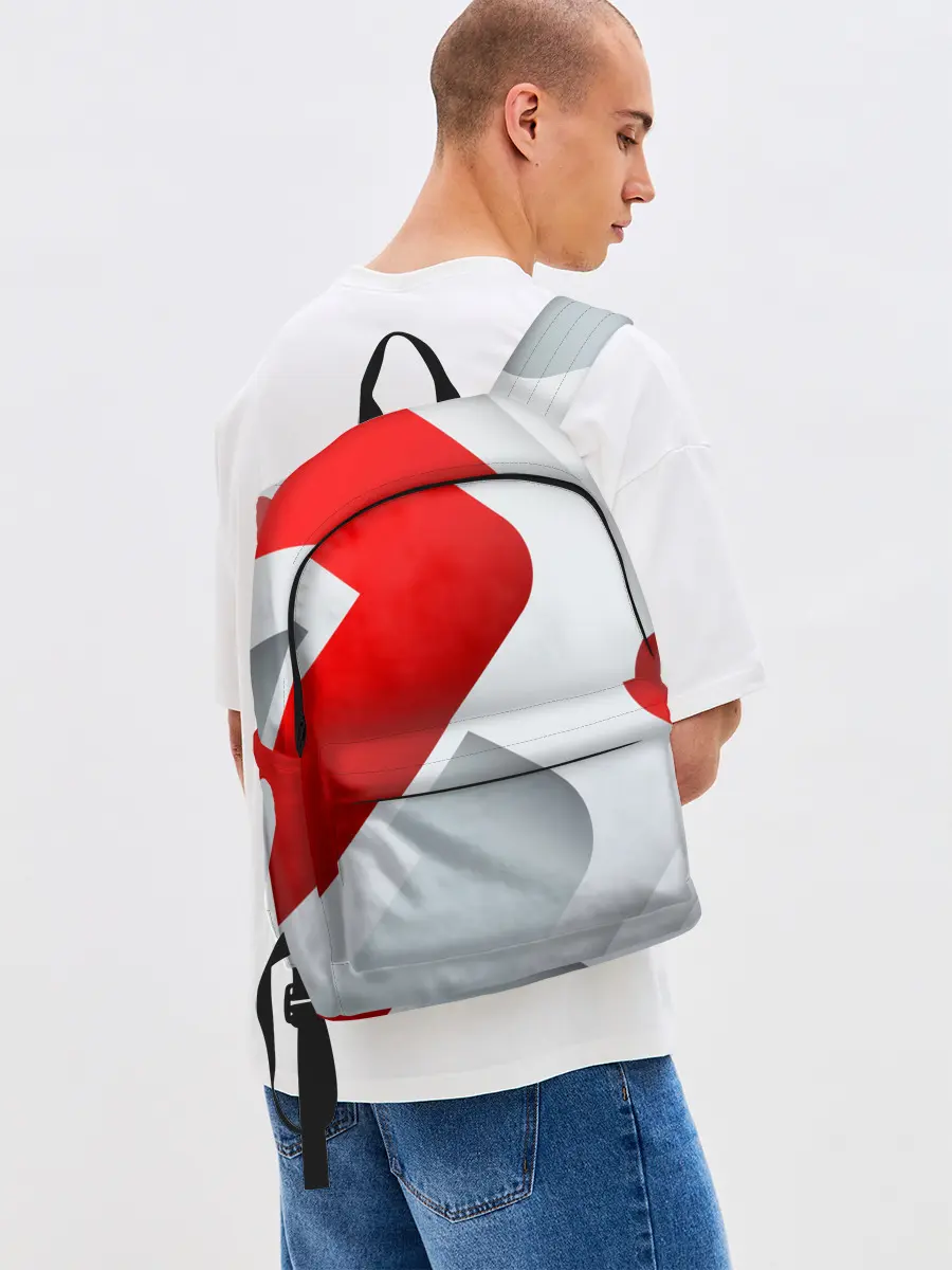 Рюкзак джинсовый / 3D SPORT STYLE RED / WHITE