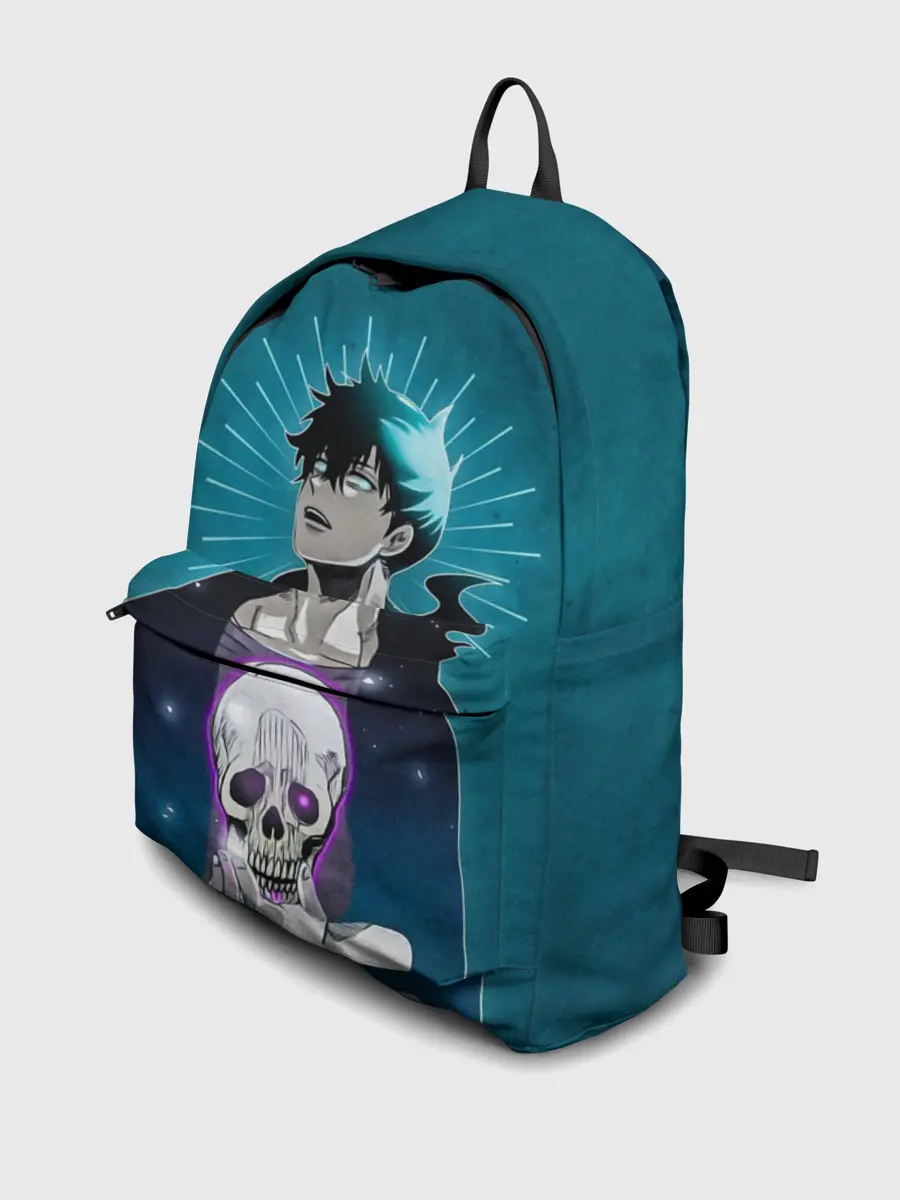 Рюкзак джинсовый / Jin-Woo and skull