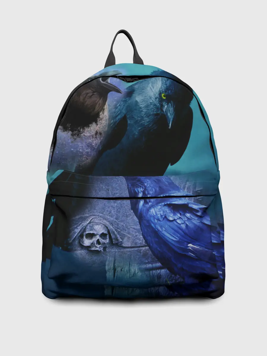 Рюкзак джинсовый / Мистические вороны | Crows