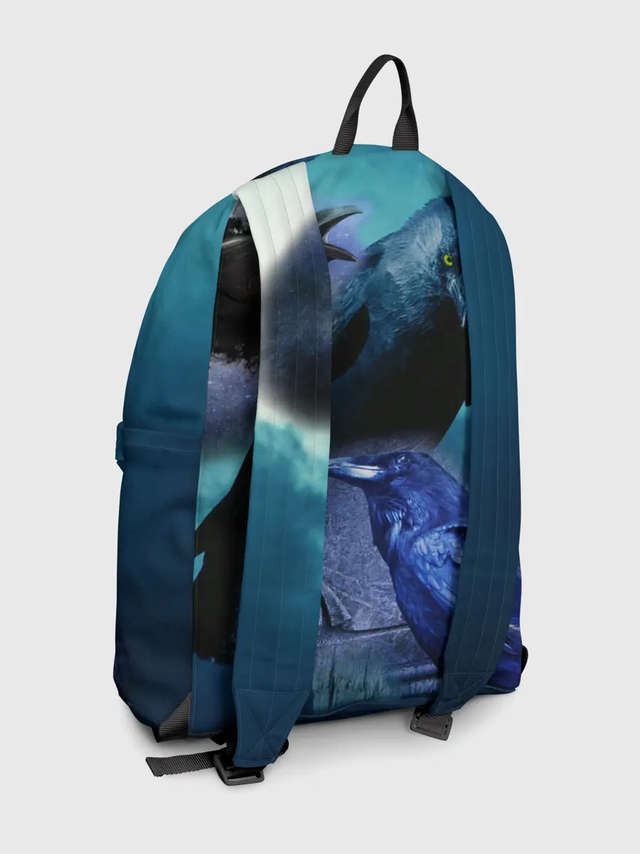 Рюкзак джинсовый / Мистические вороны | Crows