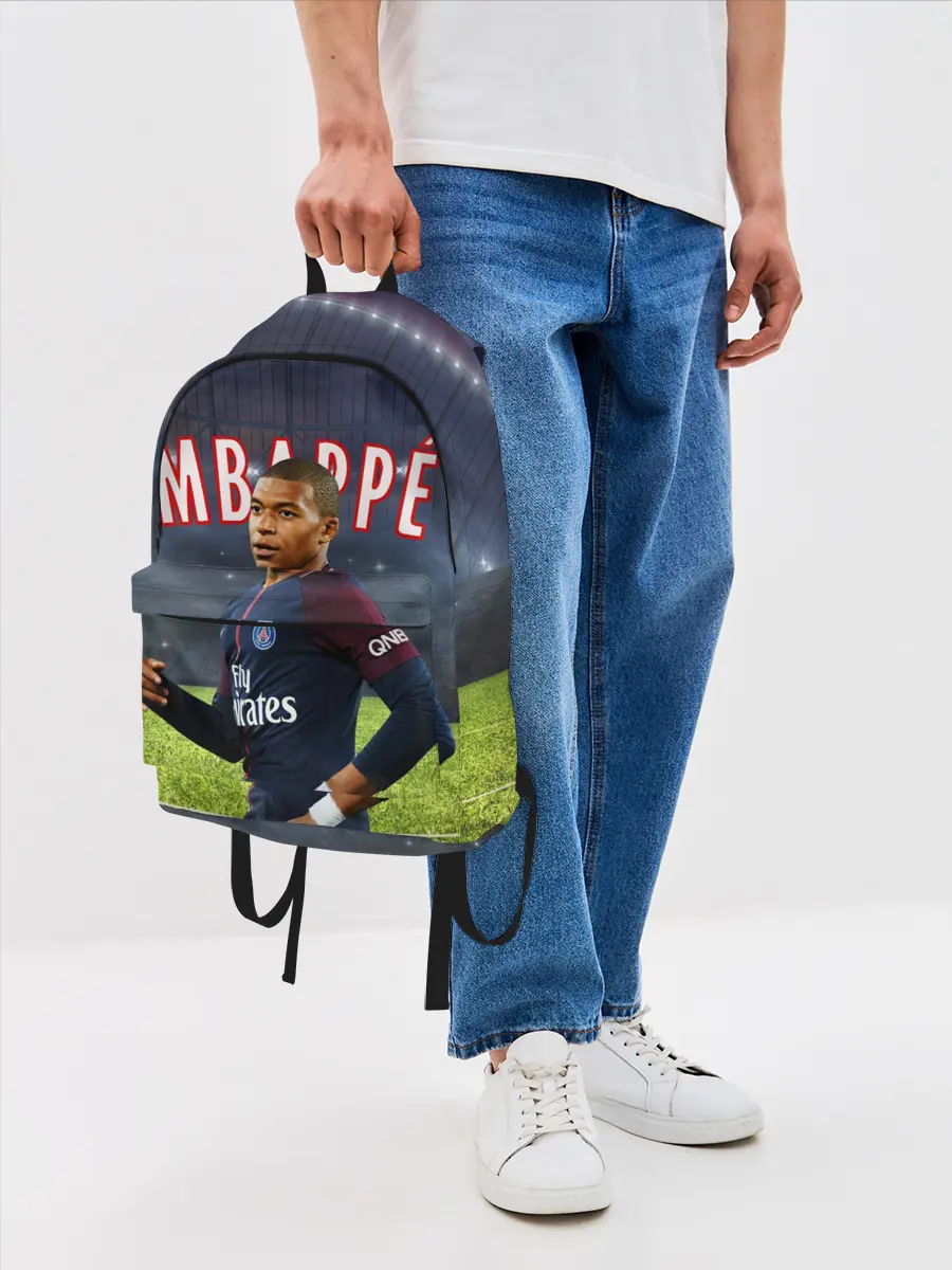 Рюкзак джинсовый / КИЛИАН МБАППЕ / KYLIAN MBAPPE