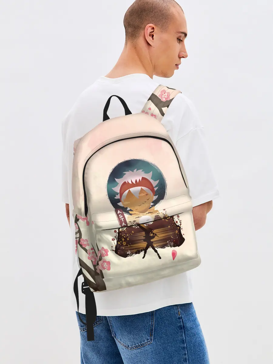 Рюкзак джинсовый / АСТА сакура | Black Clover