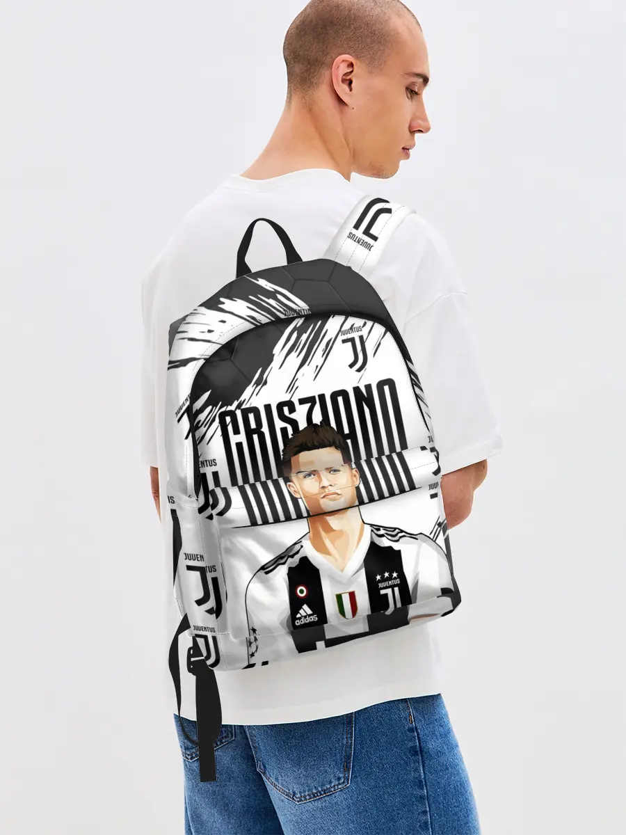 Рюкзак джинсовый / КРИШТИАНУ РОНАЛДУ / ЮВЕНТУС