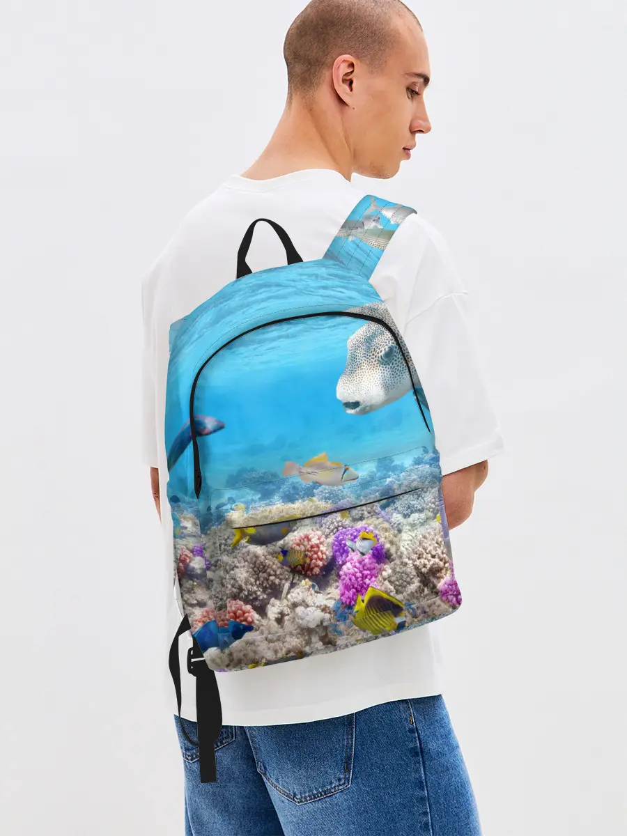 Рюкзак джинсовый / Морской мир