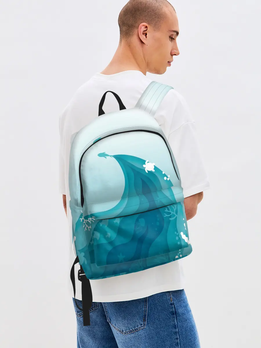 Рюкзак джинсовый / Морские жители