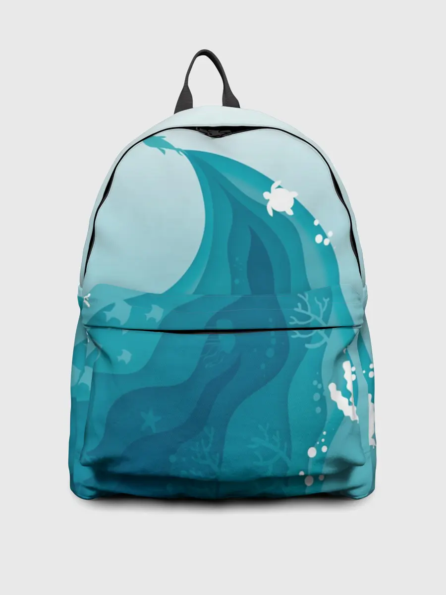 Рюкзак джинсовый / Морские жители