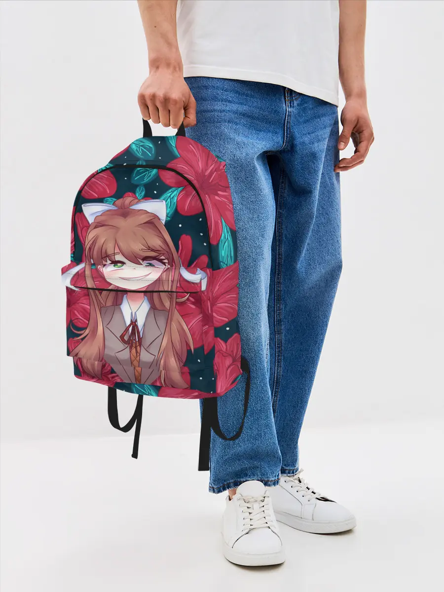 Рюкзак джинсовый / Моника в цветах