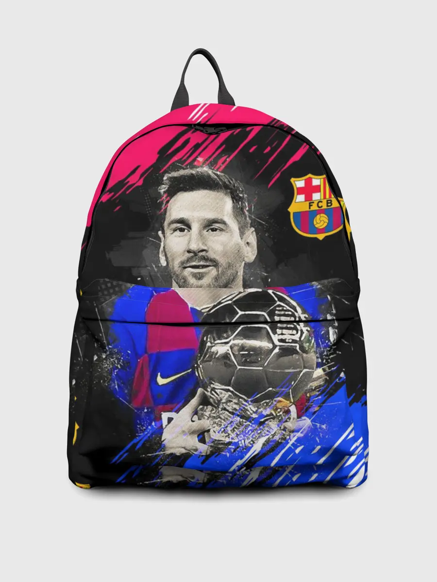 Рюкзак джинсовый / ЛИОНЕЛЬ МЕССИ / БАРСЕЛОНА