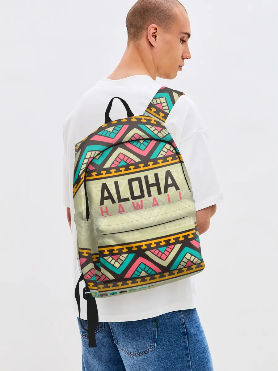 Рюкзак джинсовый / АЛОХА ГАВАЙИ, ALOHA, SUMMER
