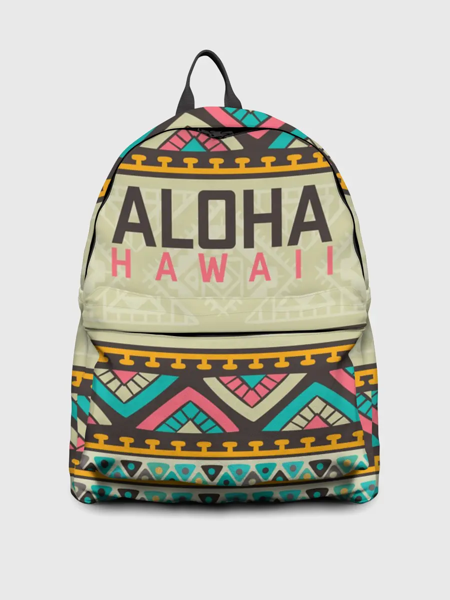 Рюкзак джинсовый / АЛОХА ГАВАЙИ, ALOHA, SUMMER