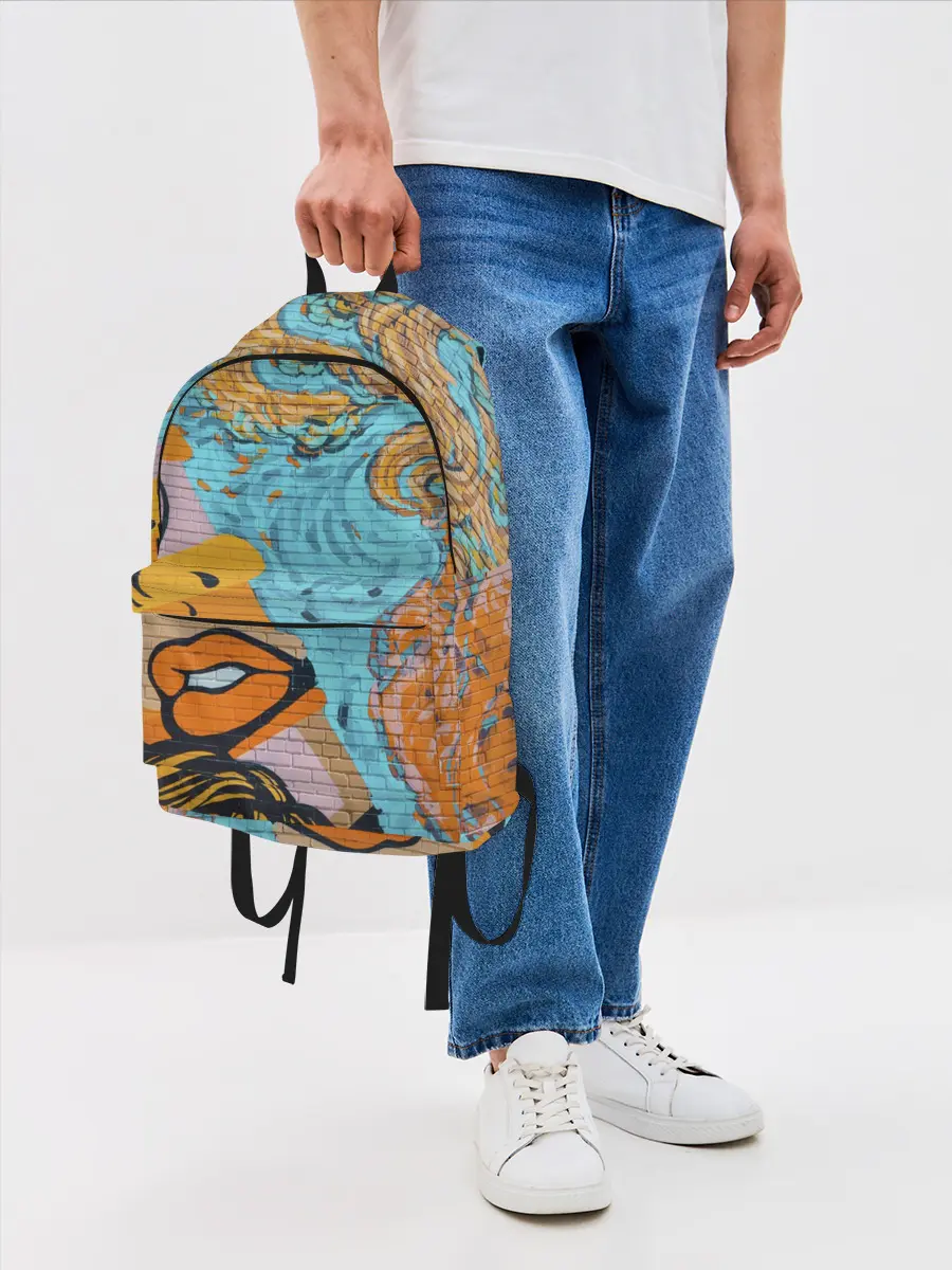 Рюкзак джинсовый / Граффити арт