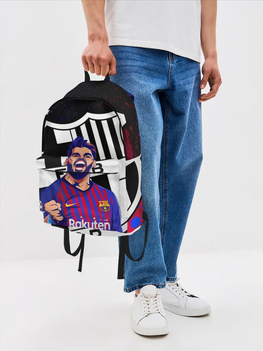Рюкзак джинсовый / ЛУИС СУАРЕС / БАРСЕЛОНА